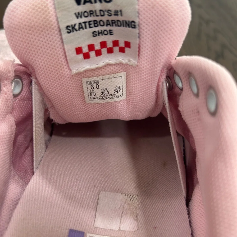 Vans Kyle Walker Pink Pop Cush Skate Shoes - Picture 4 of 6